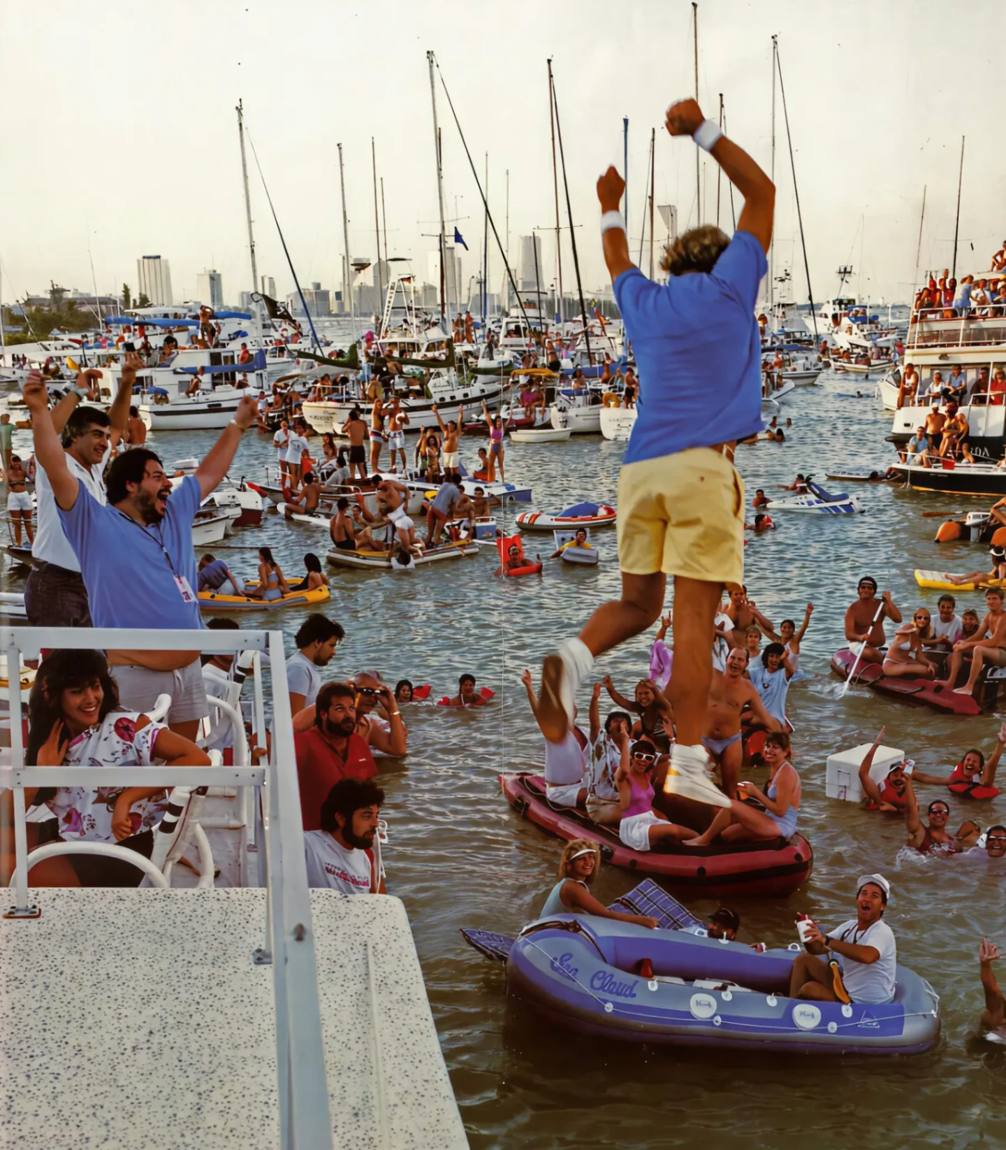 Jimmy Buffett performing at Marine Stadium